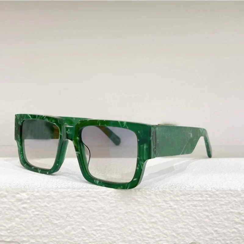 

Square Large Frame Sunglasses for Men and Women Shade Thin Sunglasses UV Protection Black Green Blue New Fashion Z1739E