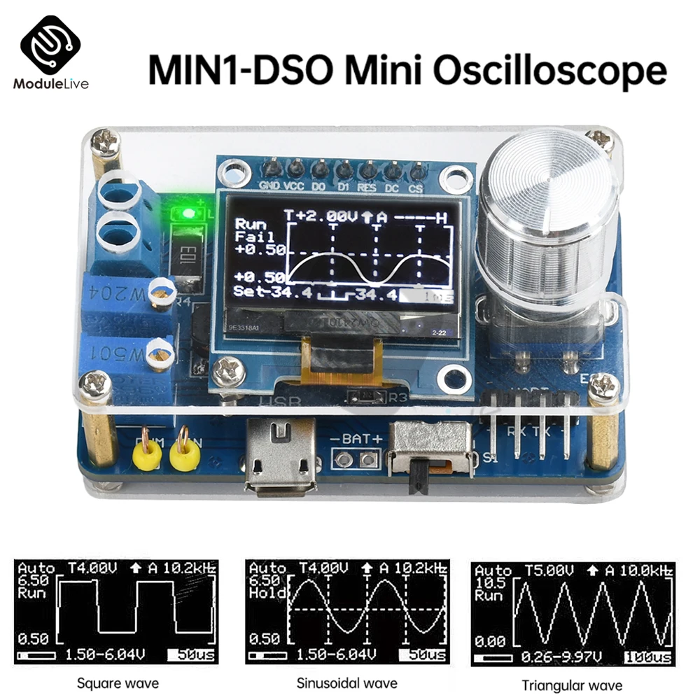 DC 5V DIY Mini Digital Oscilloscope Electronic Kit STC 0.96 Inch DIY Soldering Project Practice Solder Assembly digital oscilloscope