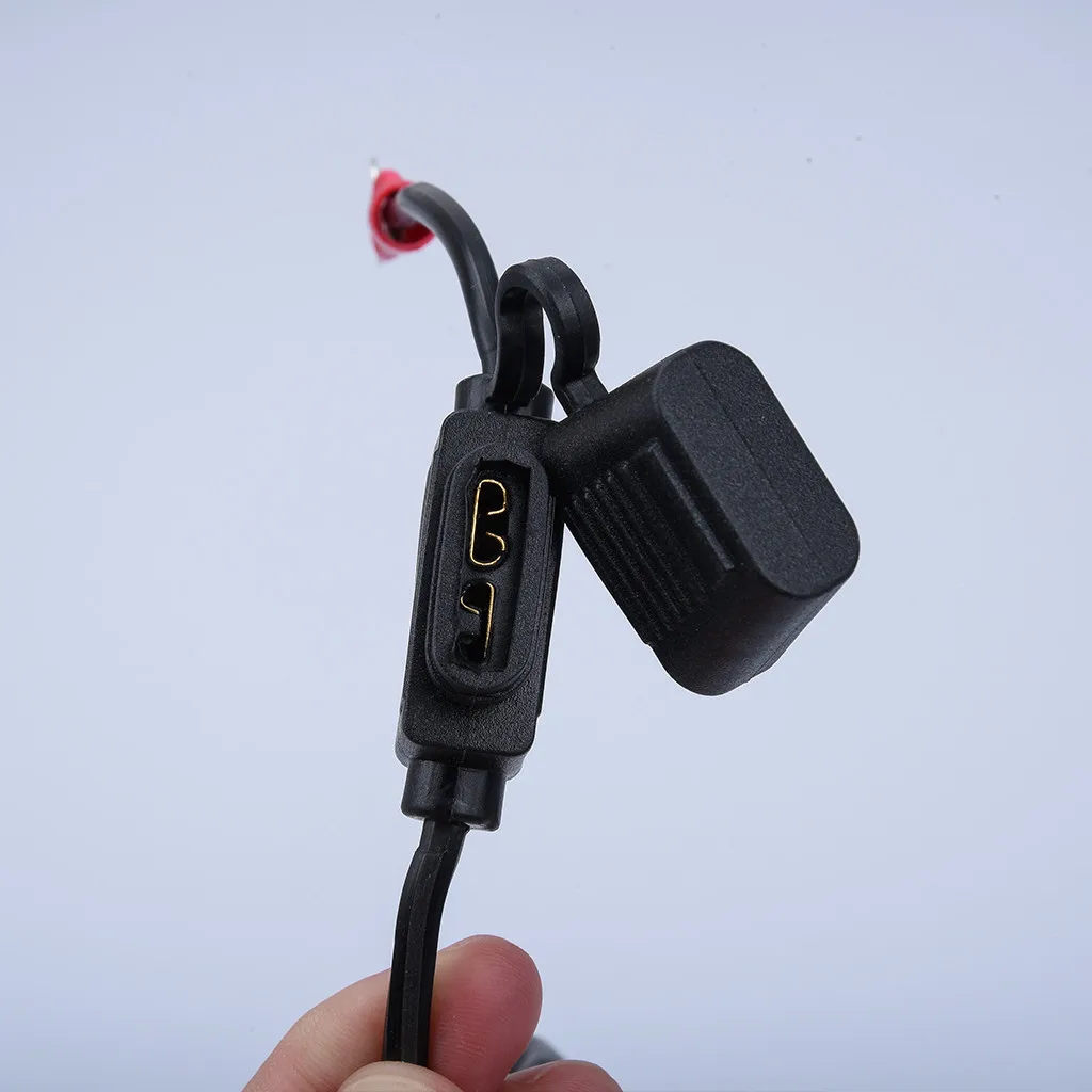 Optimate Bike Tm71 Type Charger Spare Lead- 2-Pin Connector Weather Resistant Battery Waterproof Connection Wire For Si-At42005
