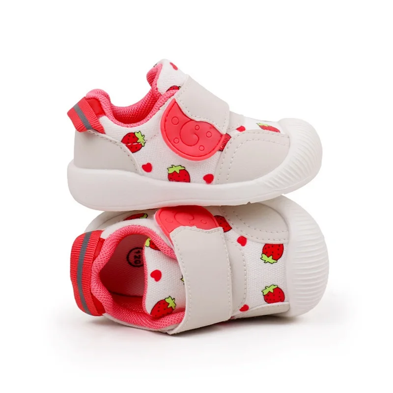 Listenwind Baby Boys Girls Sneakers Cute Contrast Color Mesh Cloth Non-Slip First Walking Soft Sole Shoes