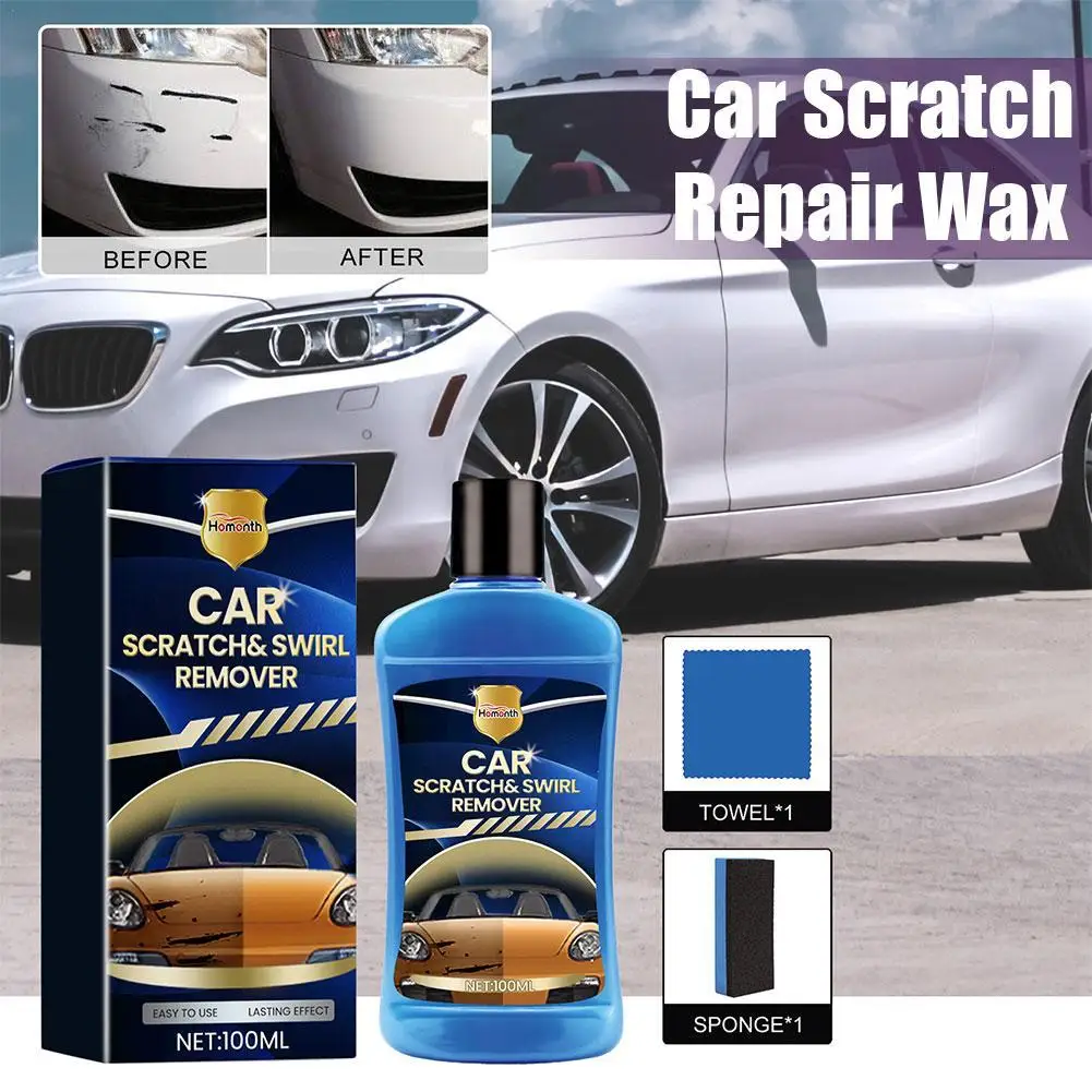 

Car Scratch Repairing Wax Kit Professional Car Paint Scratch Repair Agent Nano Car Repair Wax Deep Anti Scratch Remover Fluid