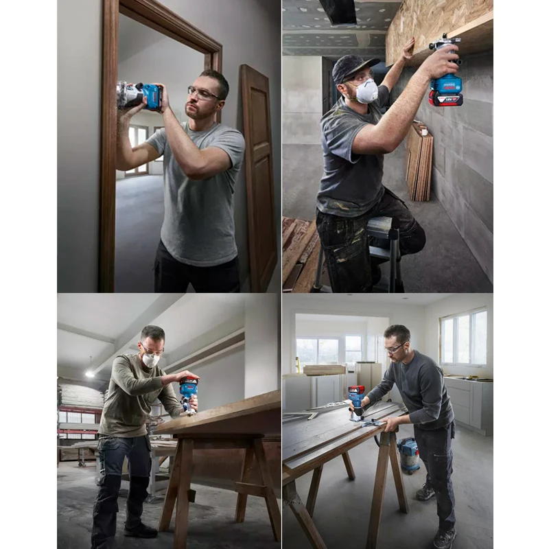 Bosch GLF 18V-8 Wood Router Machine 18V Cordless Brushless 30000RPM Grooving Carving Milling Holes Carpentry Electric Trimmer 5