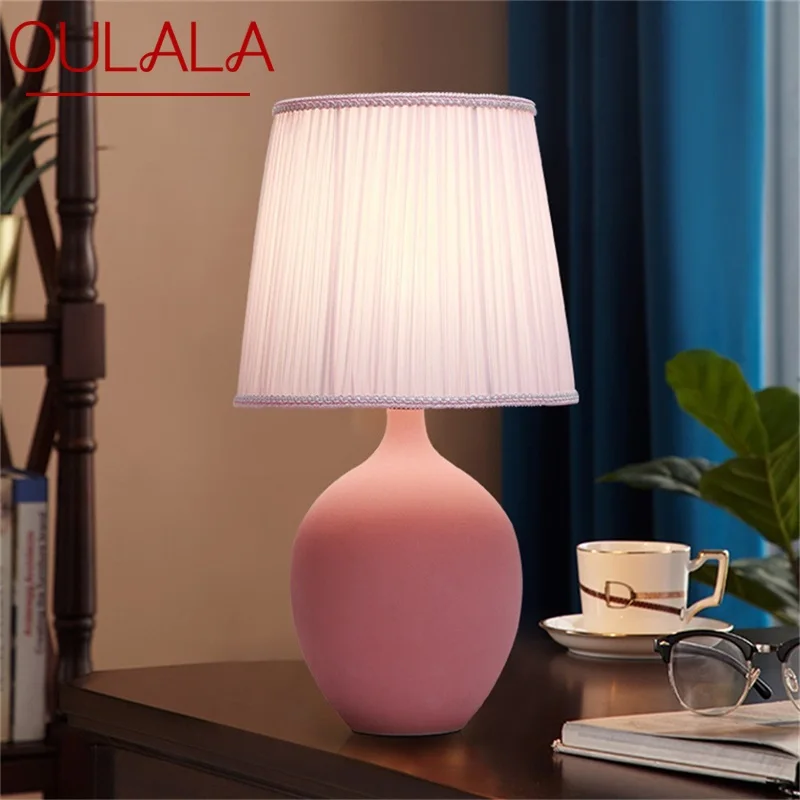 

TEMAR Dimmer Table Lamp Ceramic Desk Light Contemporary Creative Decoration for Home Bedroom