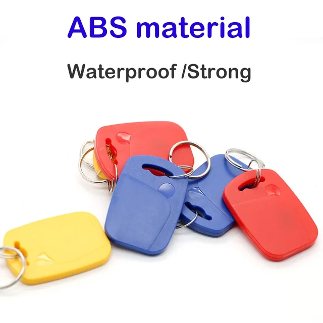 10pcs 2 In 1 Dual Chip Frequency RFID Keyfob T5577/125KHZ +UID/13.56MHZ Rewritable Composite Access Control Key Tags IC+ID 2