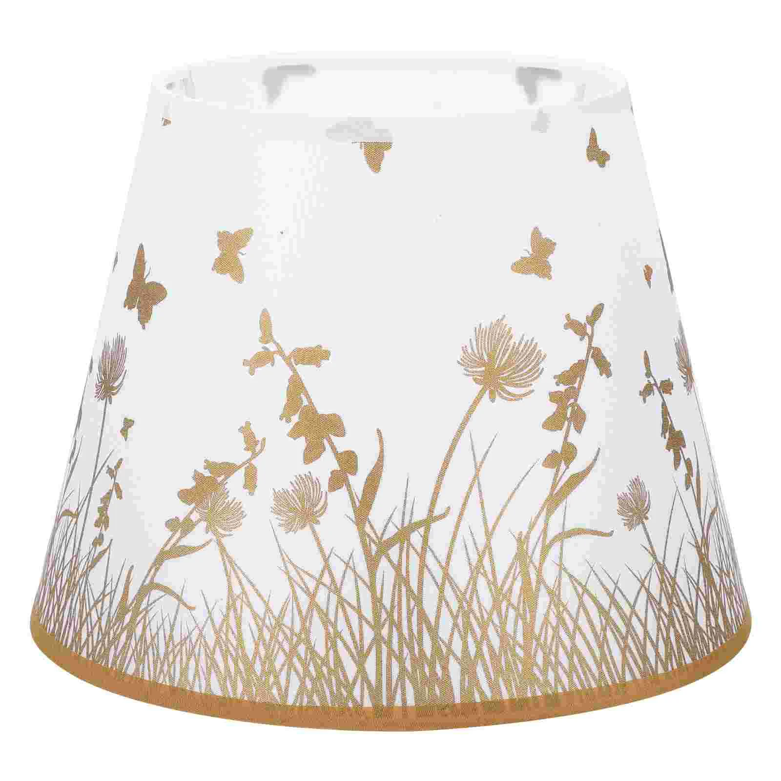 

Table Lamp Fabric Lampshade E27 Fashionable Lamp Decoration Lamp Cover Household Lamp Screen DIY (Beige)