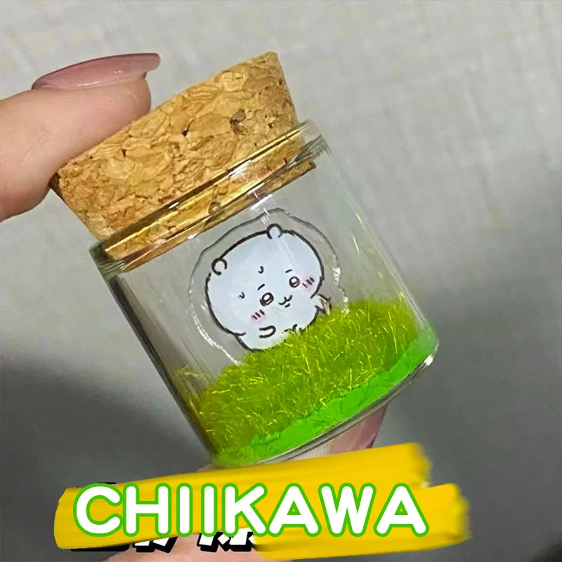 치카와 지카와 드리프트 병 주변 2 차원 애니메이션 치카와 선물, 친구 소녀 컬렉션 장식, 귀여운 장식품 