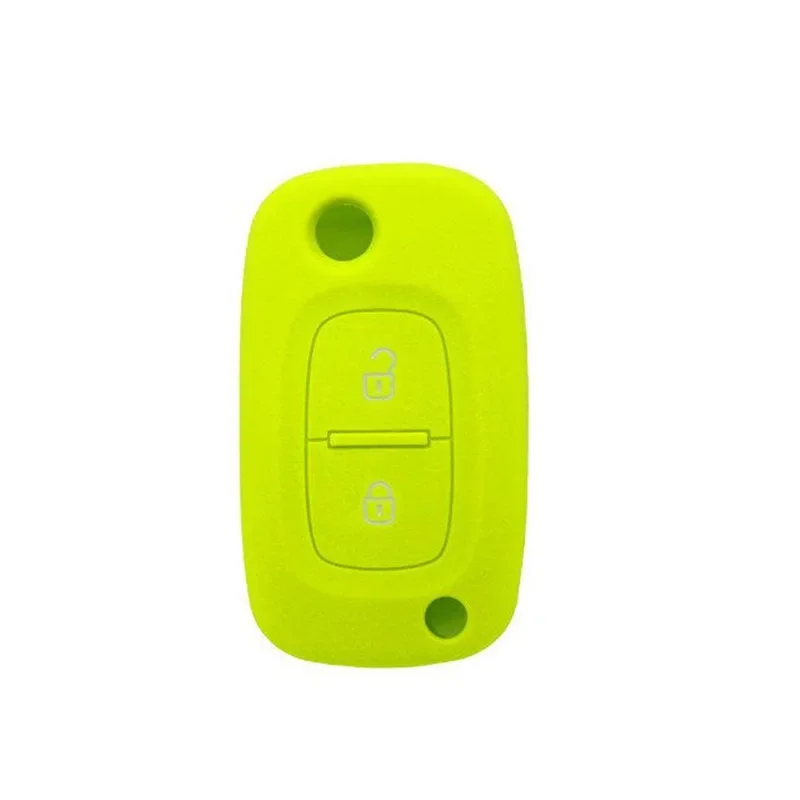 Silicone Car Key Cover Case for Renault Modus Clio Megane Kangoo Auto 2 Buttons Flip Fold Remote Key Cover Protector