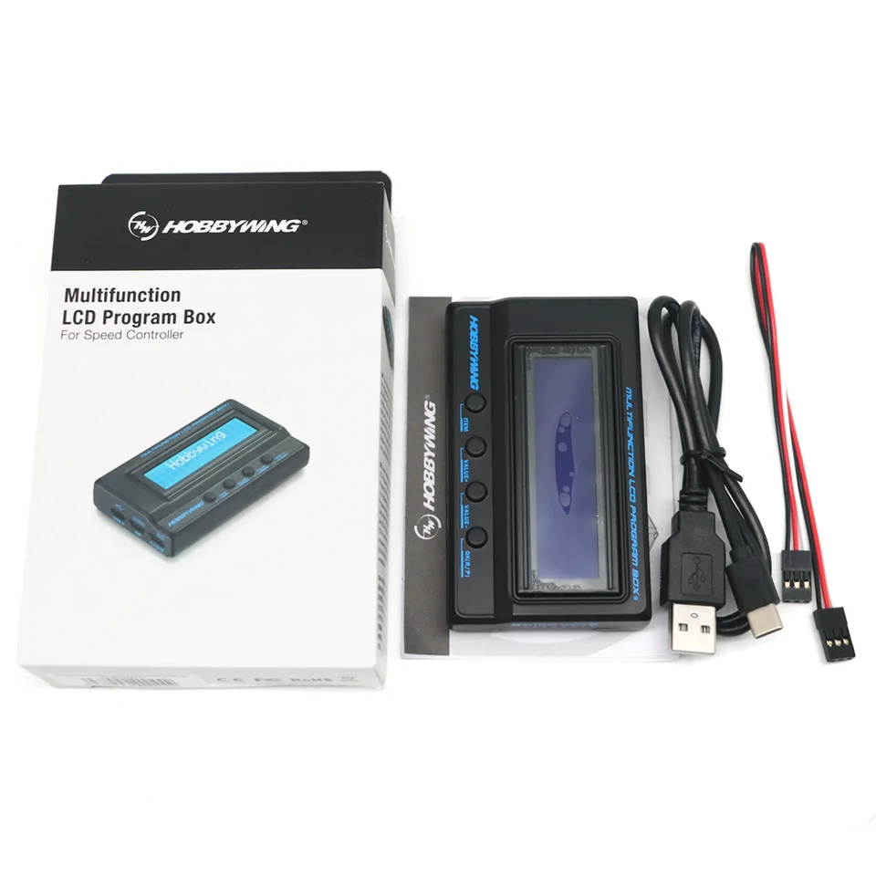 ホビーウイングESC／プログラムBOX／ブラシレス17.５セット Amazon | HOBBYWING ESC LEDプログラムカードボックス プラチナ