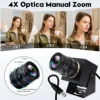 ELP 2MP FHD USB Webcam 90fps Global Shutter Camera 2.8-12mm Lens 4X Zoom Camera PC Webcam for Fast Capture Reduce Motion Blur 4