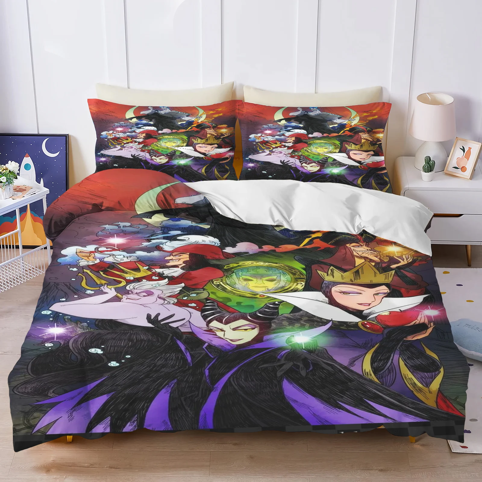 ディズニー-スリーピース寝具セット、掛け布団カバー、掛け布団セット