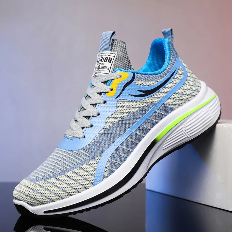

Men Casual Sneakers Lightweight Mesh Flats Running Shoes Comfortable Breathable Cushioned Wear-resistant Soft for Outdoor Sport