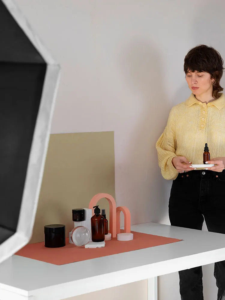 Small Product Photography Backdrops Kit Food Photography Backdrop Board Photo Background Set for Food Jewelry Photo Shootings