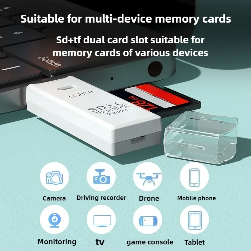 고속 USB3.0 5Gbps 마이크로 SD SD 카드 리더 2 in 1 OTG USB 어댑터 (노트북 PC 스마트폰 카메라 메모리 카드 데이터 전송용)
