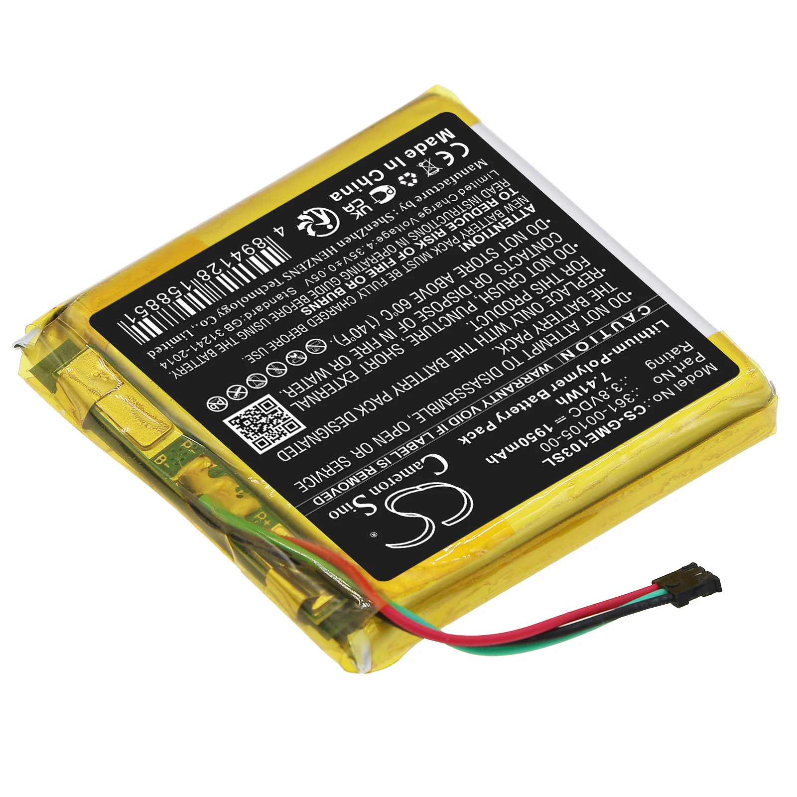 Batteria 1950Mah Per Garmin 361-00105-00 Garmin Edge 1030