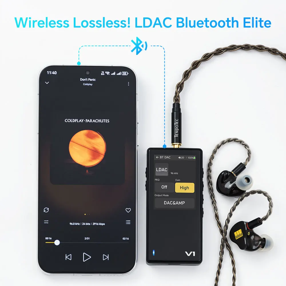 バリエーション V1 EZHiFi&TempoTec HiFI 音楽プレーヤー、デジタル