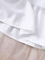 Robe en maille à manches courtes et col carré pour filles, avec broderie florale, idéale pour les fêtes et les cadeaux, pour les âges de 4 à 7 ans 5