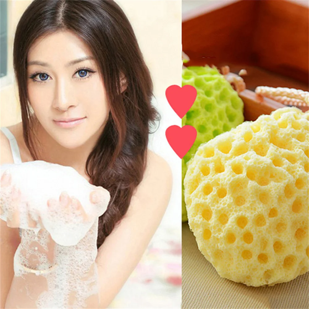 1~5PCS Natural Sea Wool Sponge Dead Skin Remover Exfoliating Massager Shower Pouf Cleaning Shower Brush Foam Body Facial Washing 2