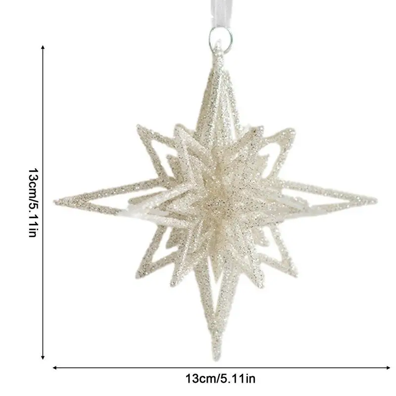 Glitter Christmas Pendant Mini Glitter Christmas Tree Ornaments For Decor Tree Hanging Ornaments Shimmering Note Angel