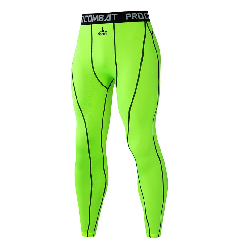 Men Bodybuilding Pants Fitness Compression Leggings Train Workout Outfit Male Muscle Alive Elastic Skinny Tights Casual Sports Pants