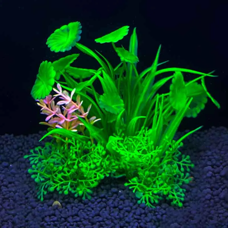 Künstliche Unterwasser-Plastikpflanzen für Aquarien, Fischbecken, Wasserbäume, grünes Wassergras, Simulationsdekoration – Detail 6