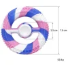 Round Silicone Fidget Rotating Spinner Hand Gripping Ring Finger Forearm Trainer Gyroscopes Decompression Toy Gifts for Children 6