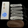 Chris Reeve Large Inkosi 21TH/25TH  Anniversary Titanium Handle Folding Knife Outdoor Camping Hunting Pocket Knife 5