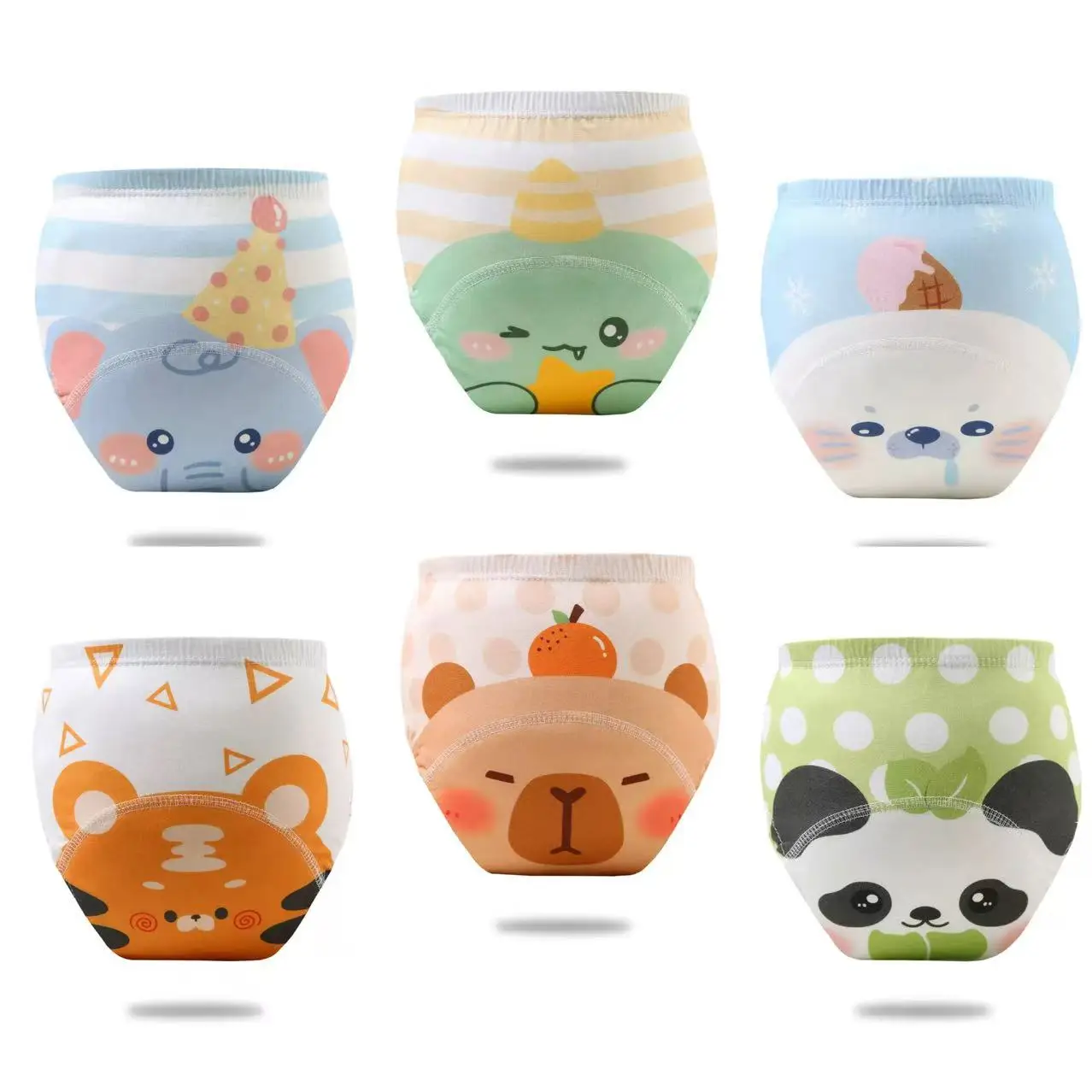 4-Pack Eco-Friendly Waterproof Cotton Toddler Training Pants