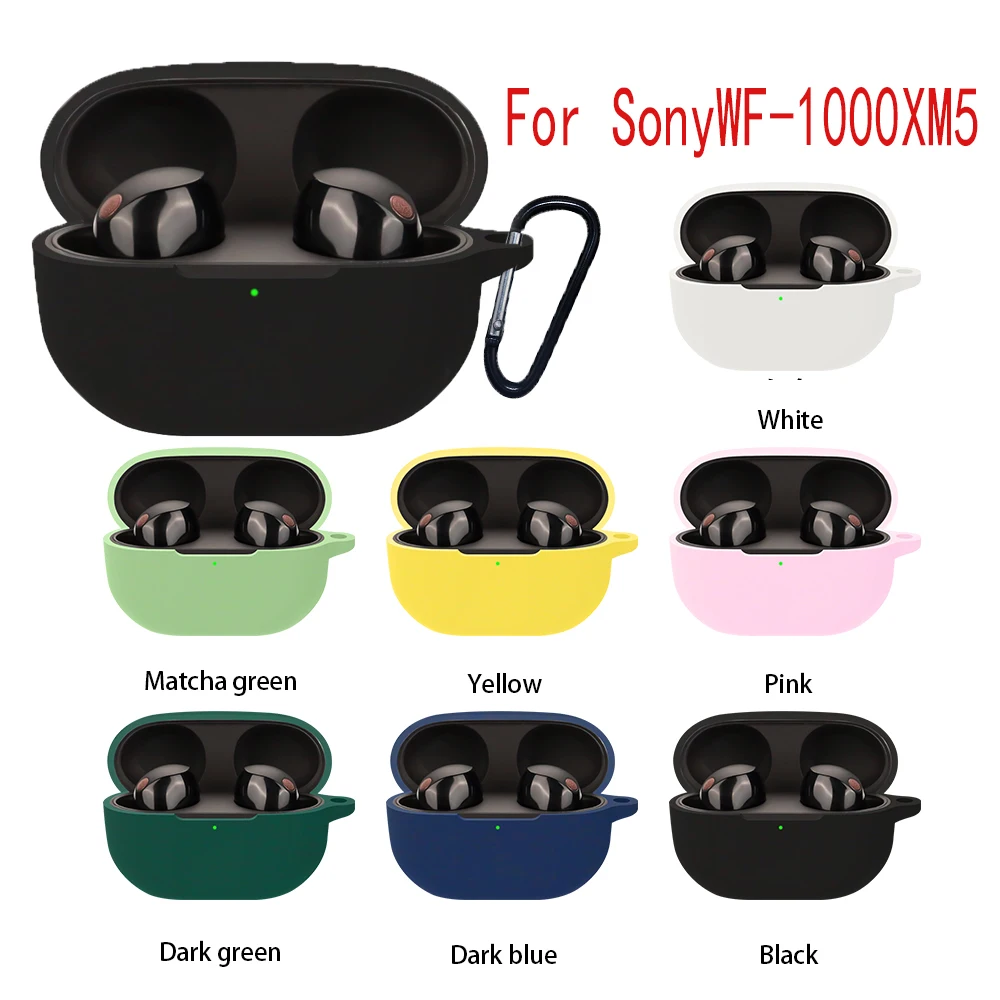 Per Sony Wf-1000Xm5 Custodia In Silicone Tinta Unita Custodia Per Auricolari Bluetooth Antiurto Per Sony 1000 Xm5 Hearphone Box Fundas