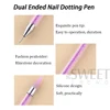 1pc Dual Ended Nail Dotting Pen Crystal Beads Handle Rhinestone Studs Picker Wax Pencil Gel UV Brush Manicure Nail Art Tools 2
