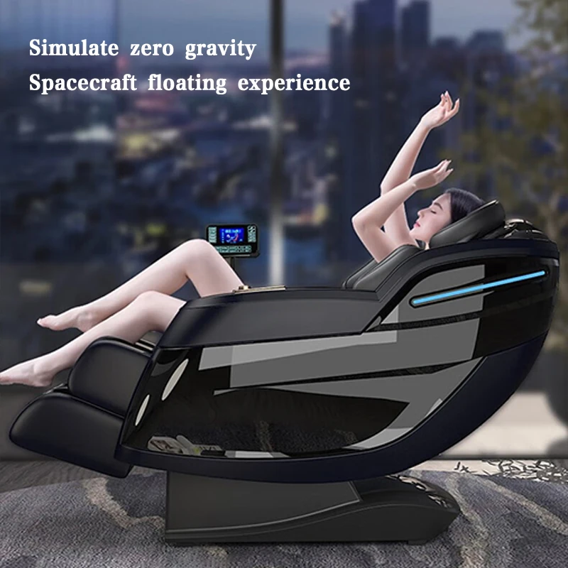 Massage Chair LCD Screen Bluetooth Smart Speaker Chair Multi Functional Electric Massage Chair Full Body Air Bag Zero Gravity 4