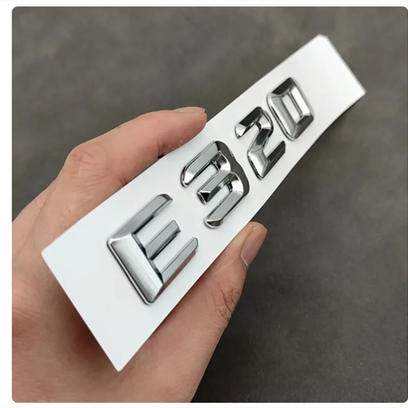 3D ABS Car Trunk Emblem A B C E 180 220 220 160 35 43 45 63 250 300 320 350 400 For Mercedes Benz Letters Accessories car badge sticker