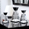 European K9 Crystal Perfume Bottles Square Black Clear Empty Refillable Smooth Even Heavy Perfect Gifts For Lovers Friends 4