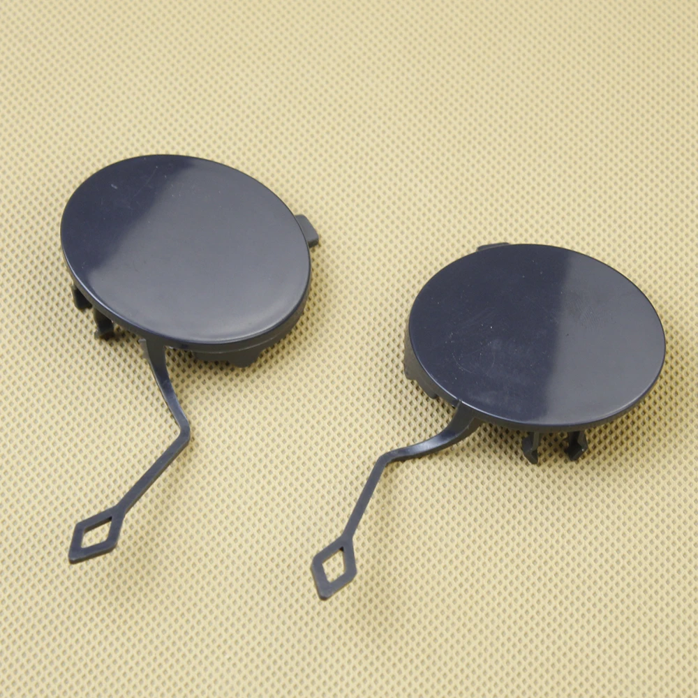 Pair Rear Left Right Bumper Tow Hook Eye Cover Cap Unpainted 7P6807449A
