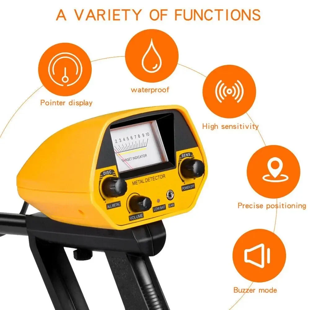 MD-5090 Metal Detector Detection Instrument Underground Gold Hunter Treasure Digger
