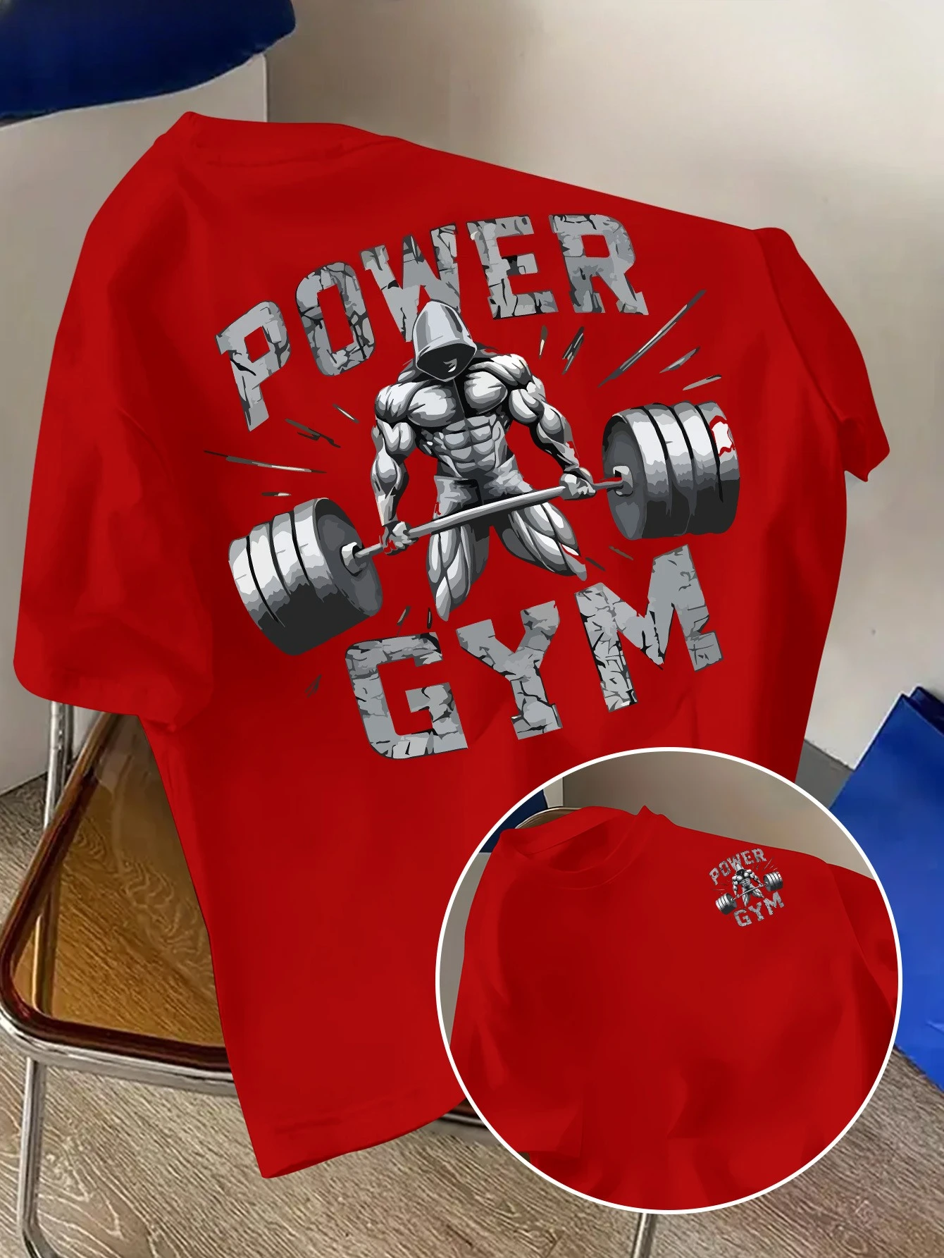 Vintage Gym Aesthetic Oversized Cotton T-Shirt