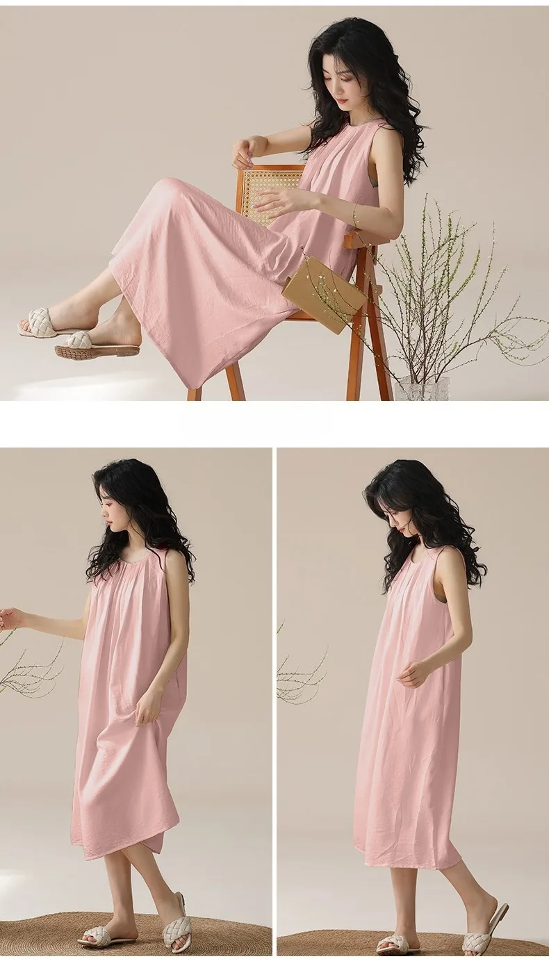 Damen-Pyjamas, Sommer-Nachthemd mit BH, Koreanische Beliebte Pyjamas, Nachtwäsche, Damen-Nachthemd, Schlafanzug, Nachthemd – Detail 8