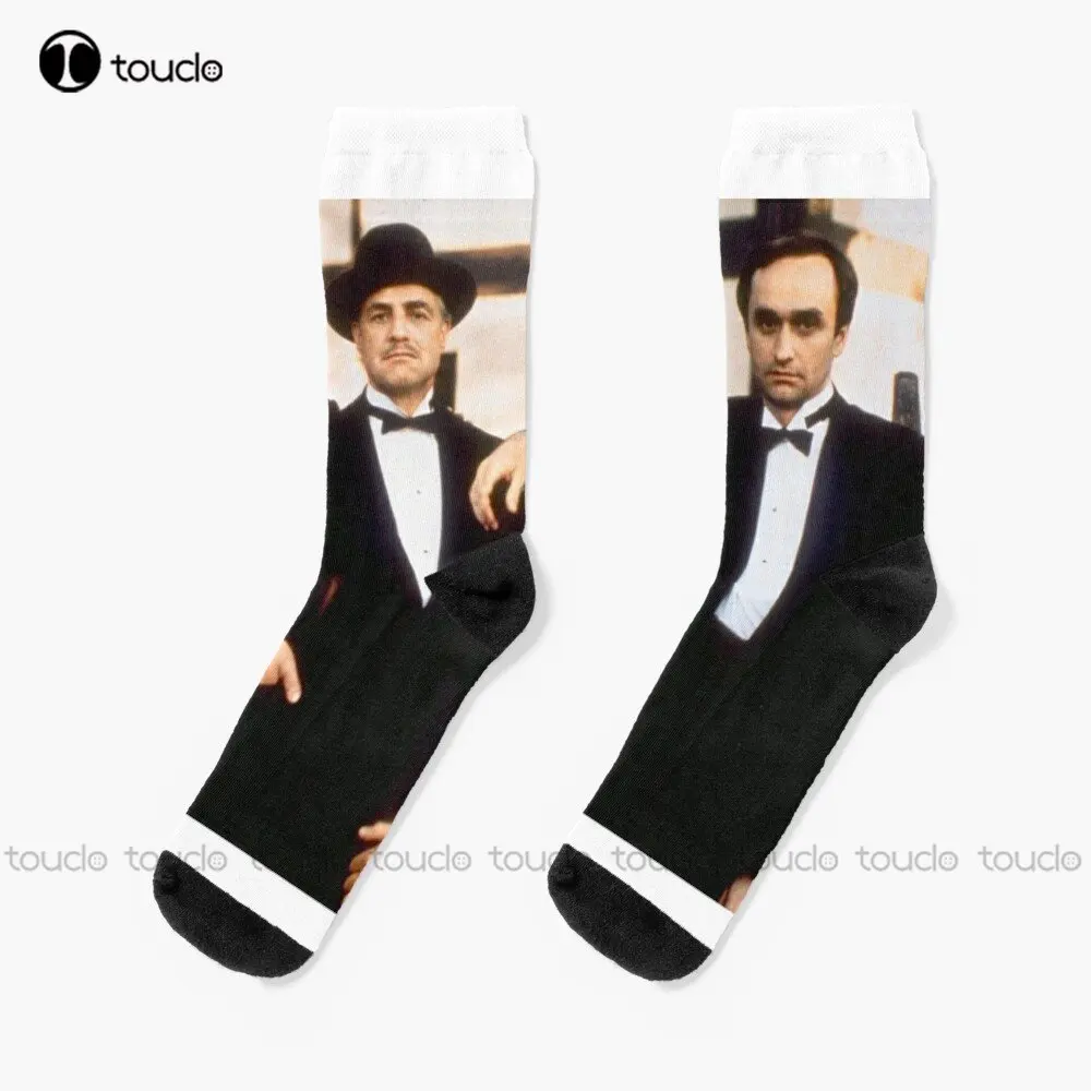 

The Godfather Movie Al Pacino Corleone Mafia Gangster Scene Socks Mens Socks Crew 360° Digital Print Custom Gift Streetwear Art