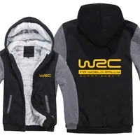 World Rally Championship WRC Hoodies Winter Warm Fleece Zipper WRC Men Coat Jacket Sweatshirt 2