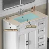 36 Inch White Modern Bathroom Sink with Sink, Storage Cabinet with 3 Drawers, Independent Bathroom Sink 6