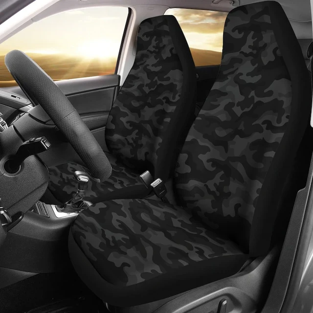 Front Paar Grau Camo Camouflage Wasserdichte Auto Sitzbezüge Protektoren  Passt für die meisten Autos & Vans - .de