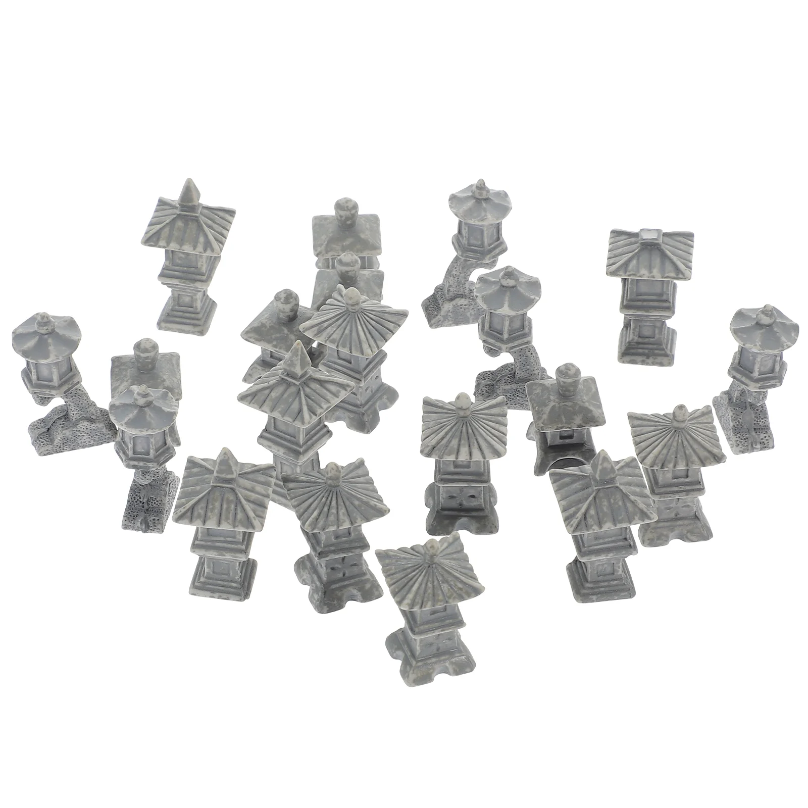 

Miniature Stone Lantern Resin Pagoda Model Farmhouse Decorations Simulated Imitated Pavilion