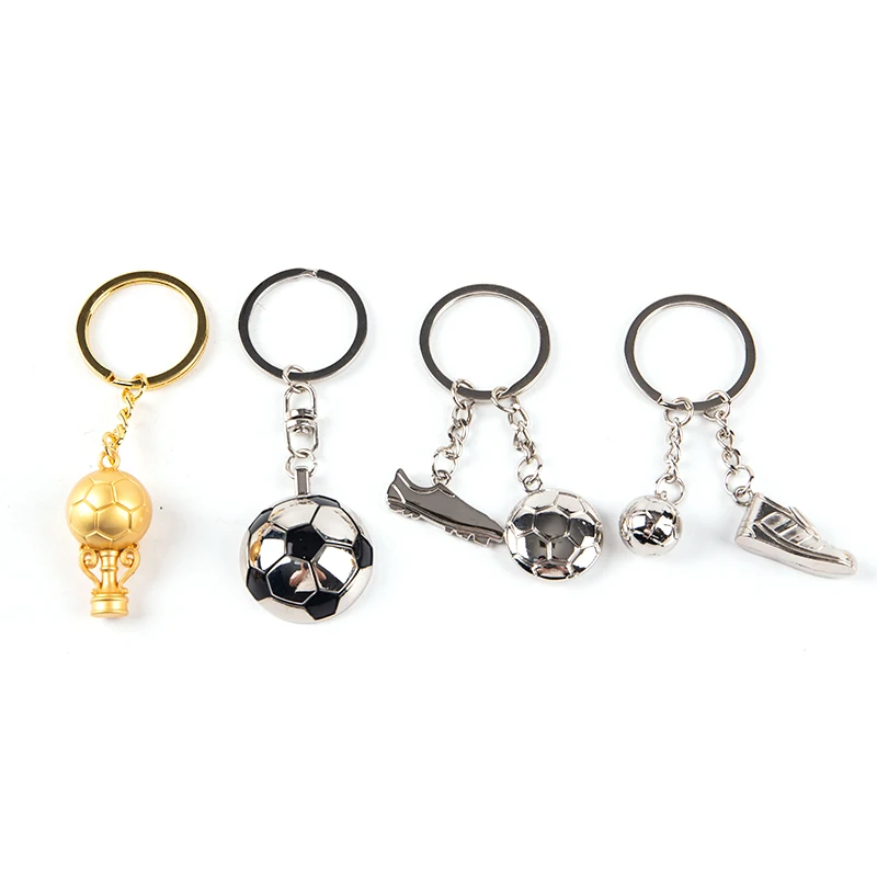 3d Sports Football Souvenirs Keyring Men Soccer Fans Keychain Pendant
