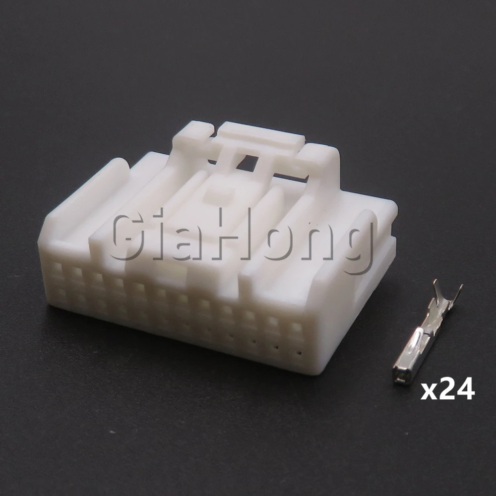 

1 Set 24 Ways Automobile Plastic Housing Unsealed Adaptor Auto Wiring Socket MG654102 Car Electrical Connector