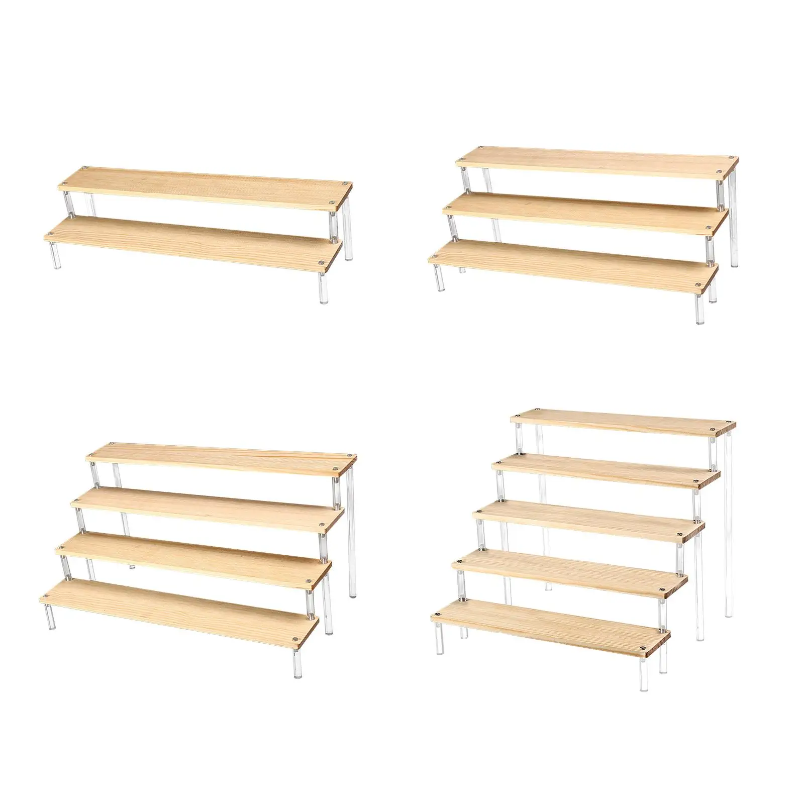 Scaffali Per Espositori In Acrilico Trasparente Scaffali Per Scaffali In Legno Per Oggetti Da Collezione Dessert Profumo Figure Caramelle