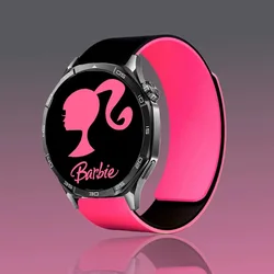 Silicone Magnetic Band - Adjustable Strap for Smartwatches, Multiple Sizes Available (Black - Pink)