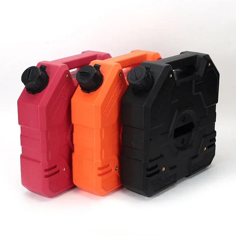 Portable Anti-Static Explosion-Proof Light Oil Drum Bucket 6.84LT 1.8 Gallon Gasoline Orange Car Spare Trailer Parts Accessories