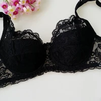 Soutien-gorge push-up en dentelle pour femme, sous-vêtements, lingerie, couvre-poitrine, mince, coupe complète, réglable, sans armatures, sexy, grande taille, été 4