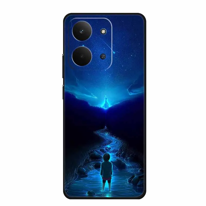 Sleek Black Silicone Soft TPU Phone Case - Protective Back Cover