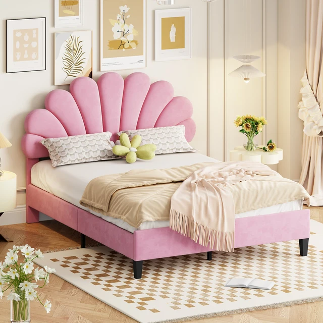 Lettino Bambini Con Cassetti 200x90 Cm | Legno Massiccio Bianco, Recinzione Sicura, 2 Cassetti
