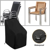 New Stacked Chair Dust Cover Storage Bag Outdoor Garden Patio Furniture Protector Waterproof Dustproof Sofa Armchair Organizer 1